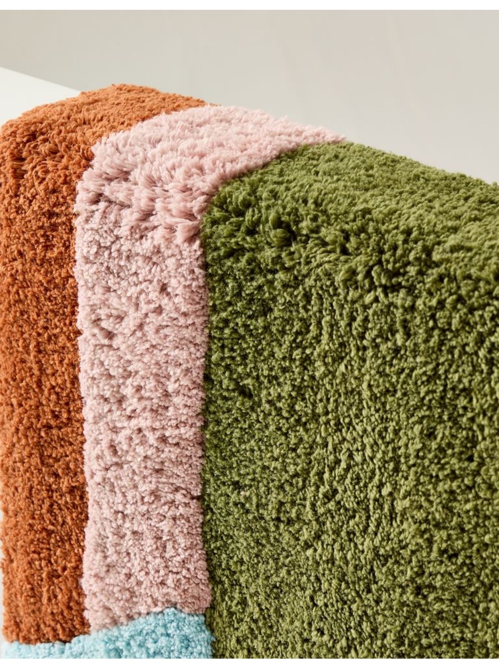 West Elm Angled Modern Bath Mat - Colorful Abstract Area Rug - Picture 15 of 16
